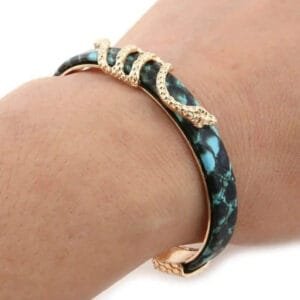 Sublimez Vos Soirées Avec Le Bracelet Serpent En Cuivre Majestueux!