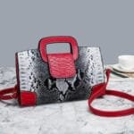 Sublimez Vos Soirées Avec Notre Sac Serpent Rectangulaire Rouge!
