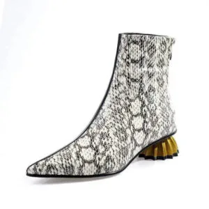 Sublimez Votre Hiver Avec Nos Bottines à Talon Python Irrésistibles! 34