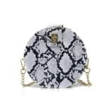 Sublimez Votre Look Avec Le Sac Rond Serpent Vintage Et Pratique! Noir
