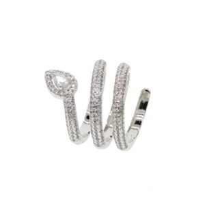 Bague Serpent Cristal Femme — Serpent Univers