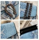 Sublimez Votre Style Avec Le Sac Serpent Bleu Ultra Tendance!