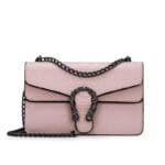 Sublimez Votre Style Avec Le Sac Serpent Rose En Cuir Synthétique!