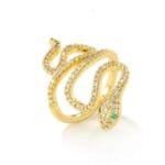 Sublimez Votre Style Avec Notre Superbe Bague Serpent En Cuivre!